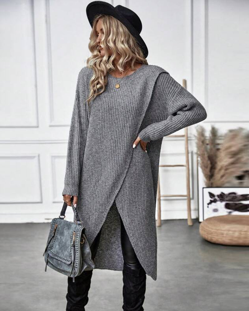 IGGY | Stylish Cotton Blend Sweater Dress