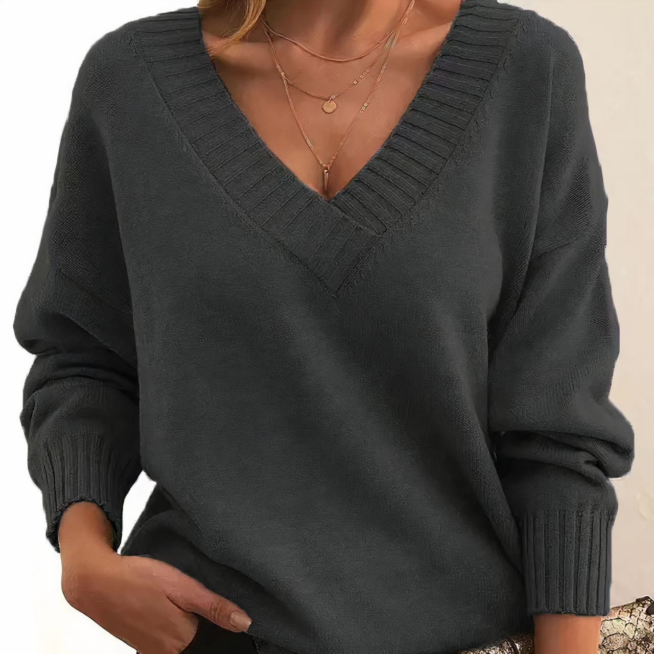 Maren | Soft V-Neck Knit Sweater