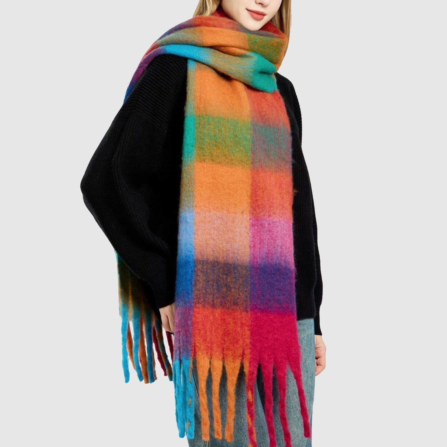 Adeline | Rainbow Scarf