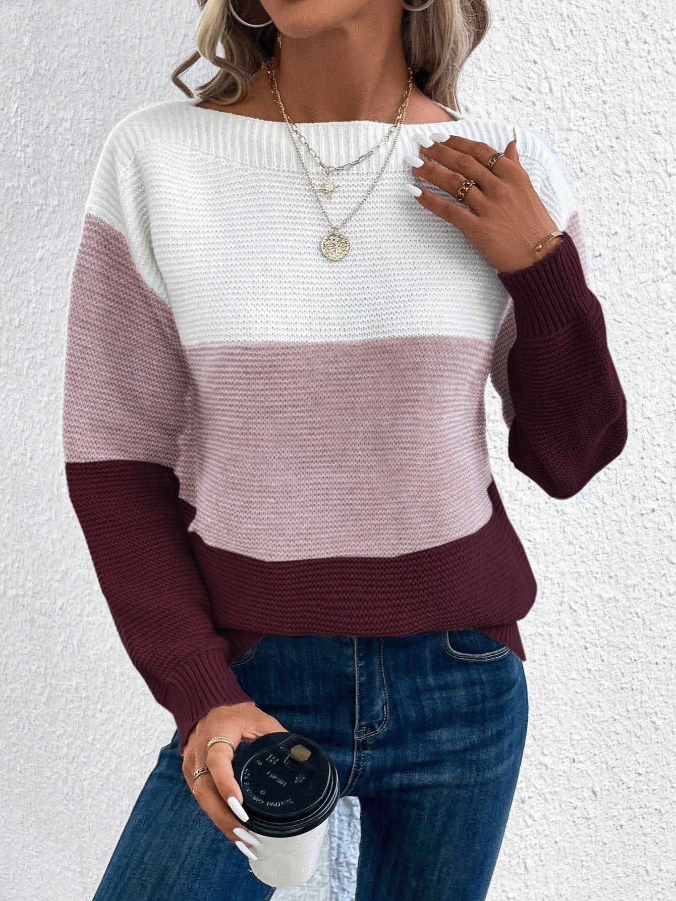 Cecelia | Easy-Drape Ombre Knit Sweater