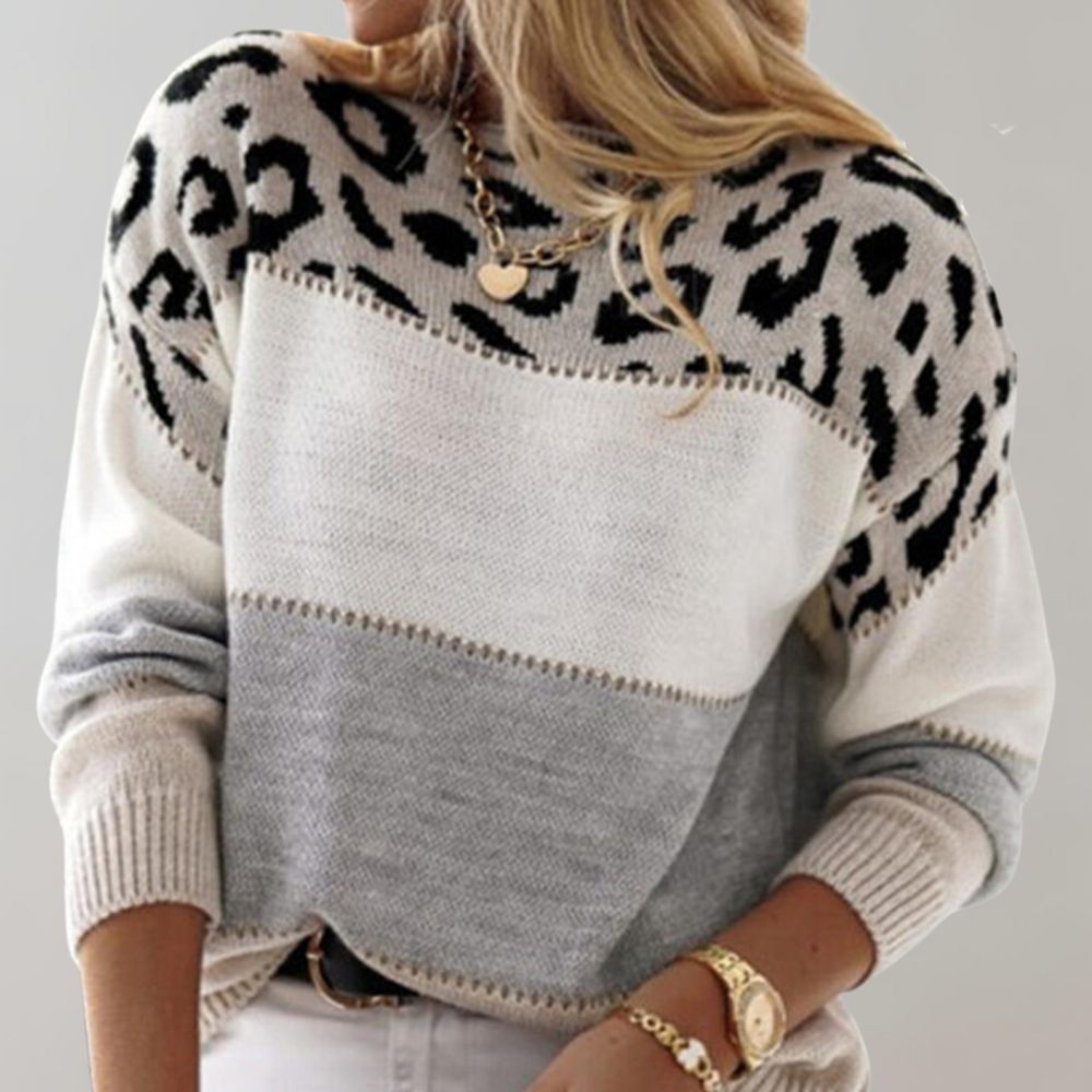 Evelyn | Elegant Leopard Sweater