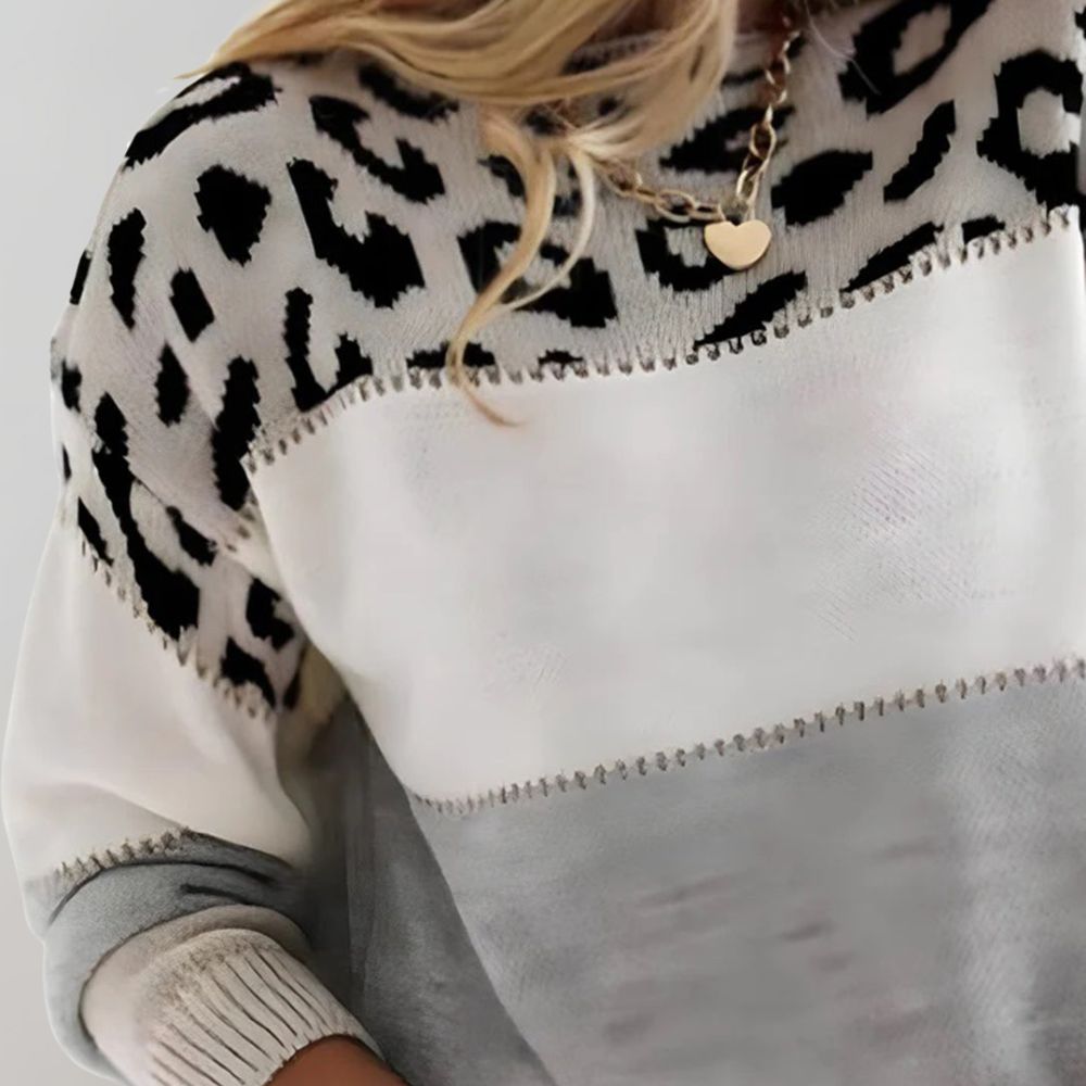 Evelyn | Elegant Leopard Sweater