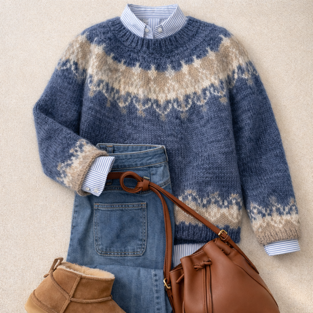 Judy | Heritage Nordic Knit Sweater