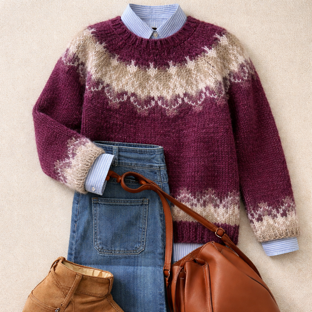 Judy | Heritage Nordic Knit Sweater