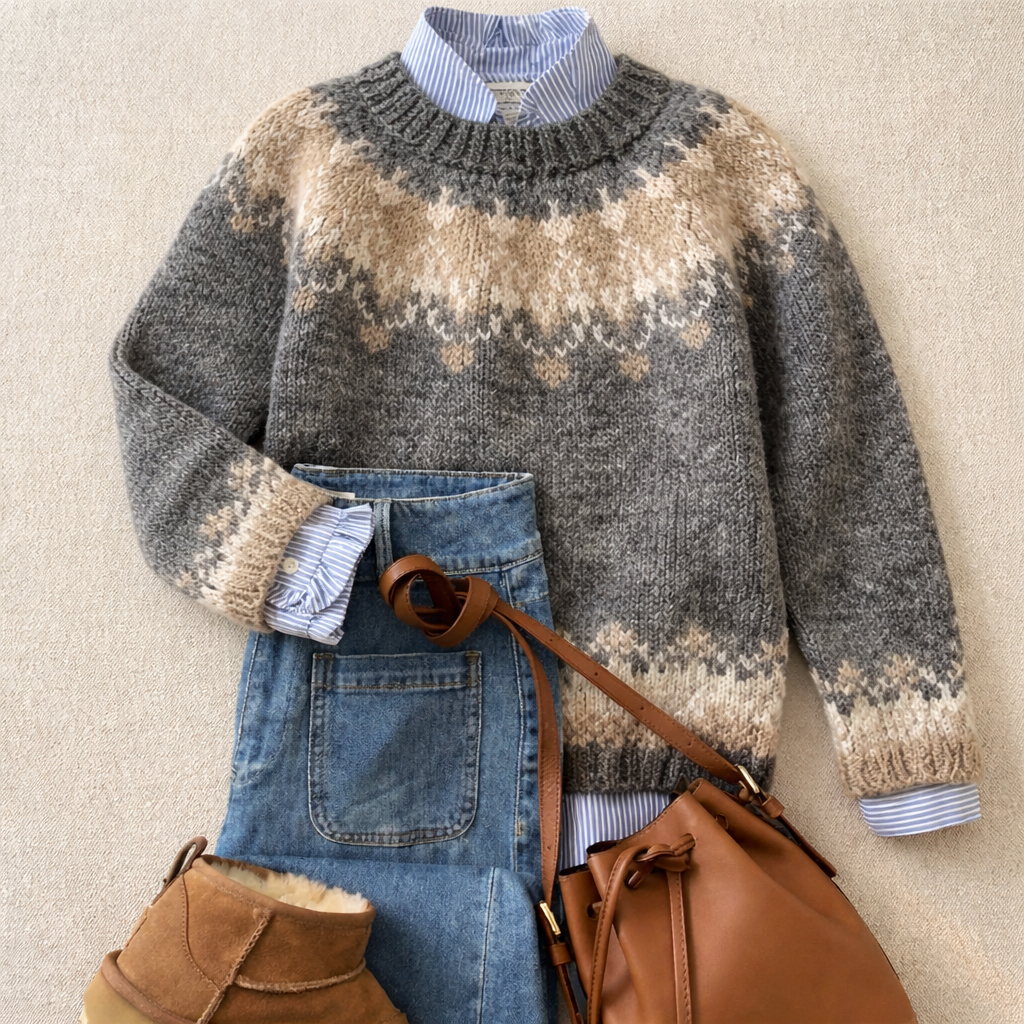 Judy | Heritage Nordic Knit Sweater