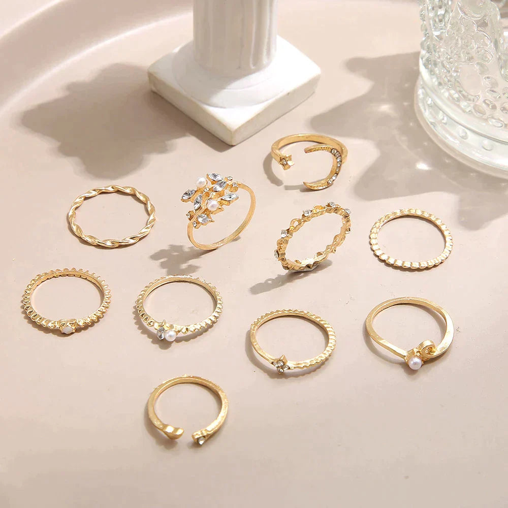 Celeste™ | Bohemian-Inspired Gold Ring Collection