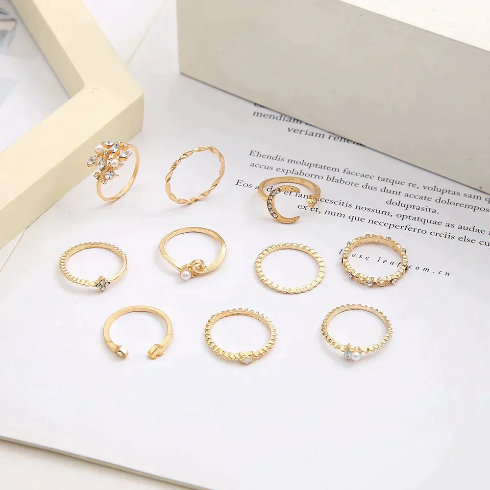 Celeste™ | Bohemian-Inspired Gold Ring Collection