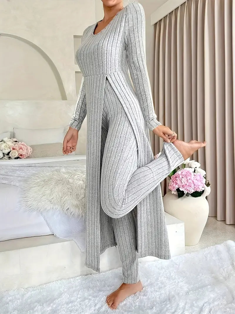 Evelyn | Cozy Ribbed Lounge Set