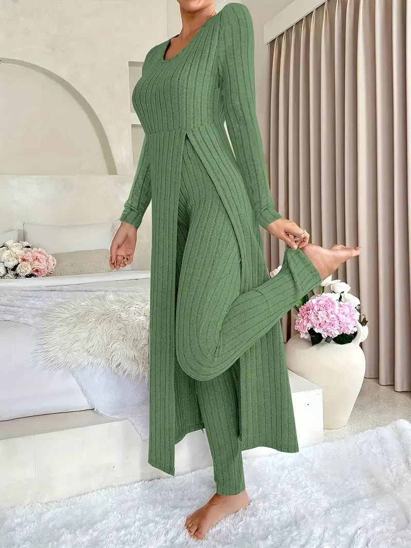 Evelyn | Cozy Ribbed Lounge Set