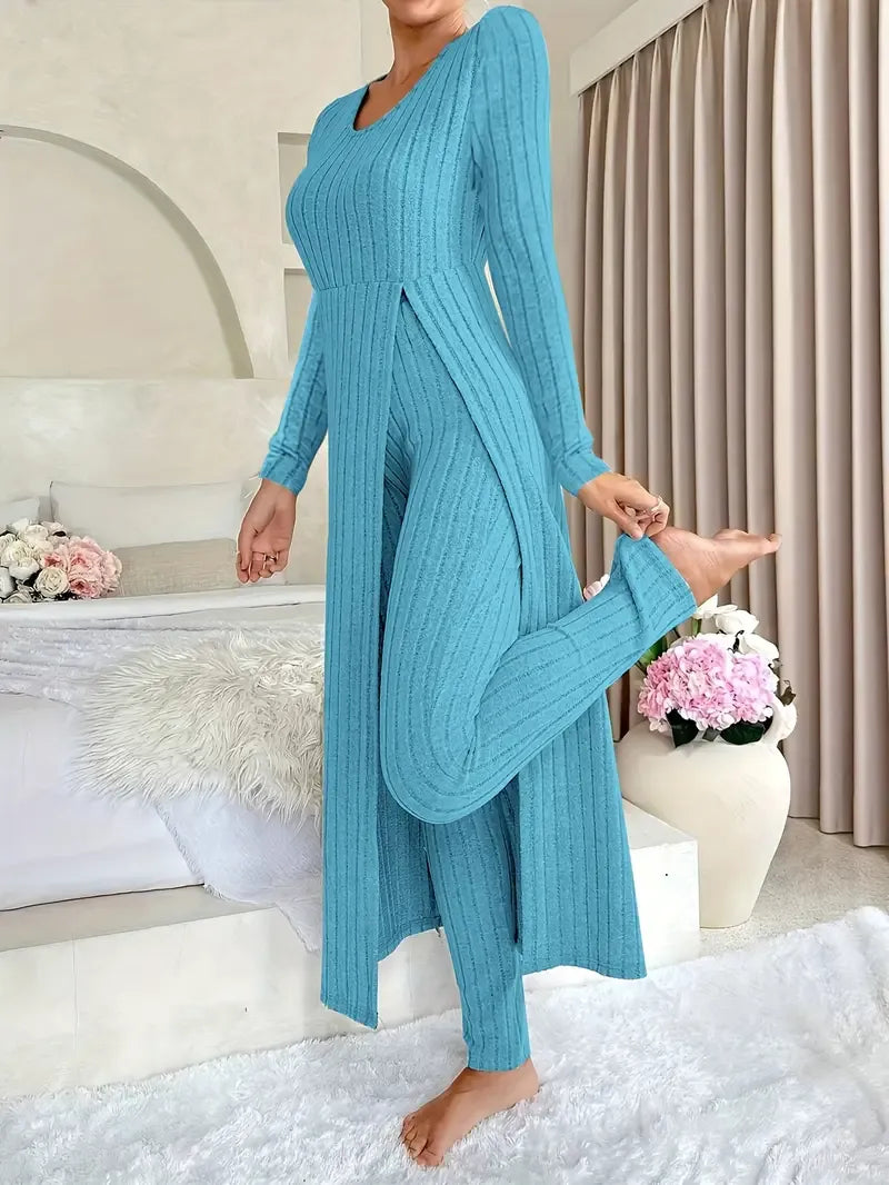 Evelyn | Cozy Ribbed Lounge Set