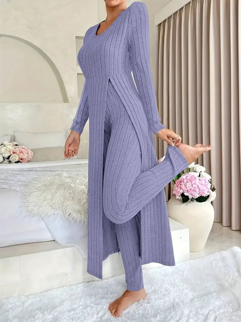 Evelyn | Cozy Ribbed Lounge Set