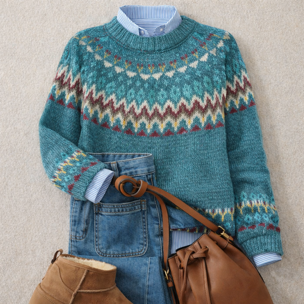 Darlene | Heritage Nordic Knit Sweater