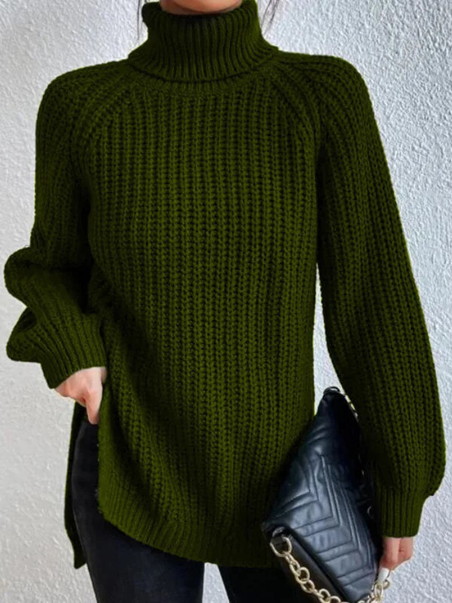 Edith | Warm Ribbed Turtleneck Sweater