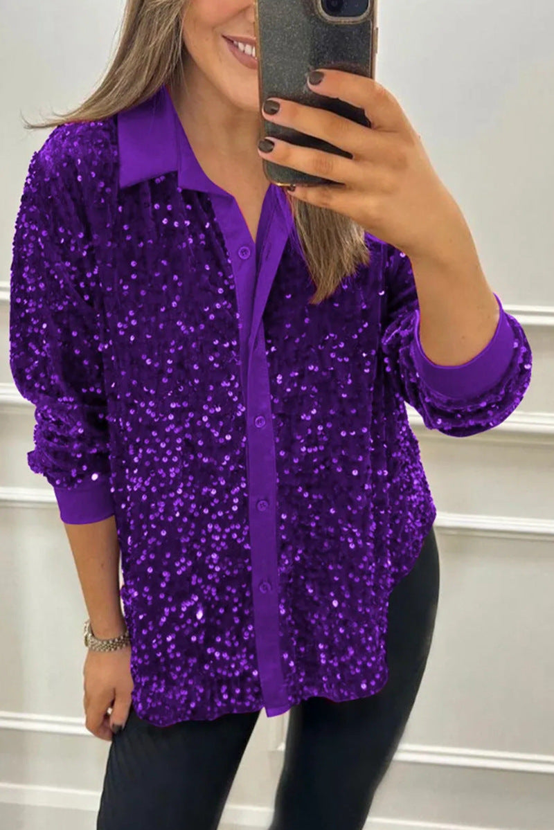 Ciara | Elegant Sequin Blouse