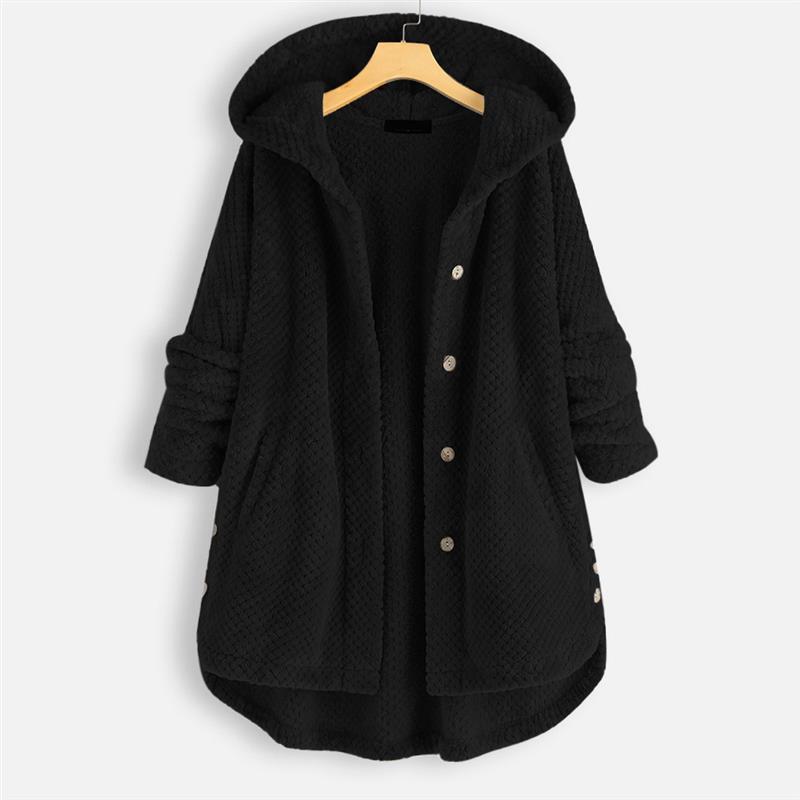 Janie | Cozy Button Fleece Coat