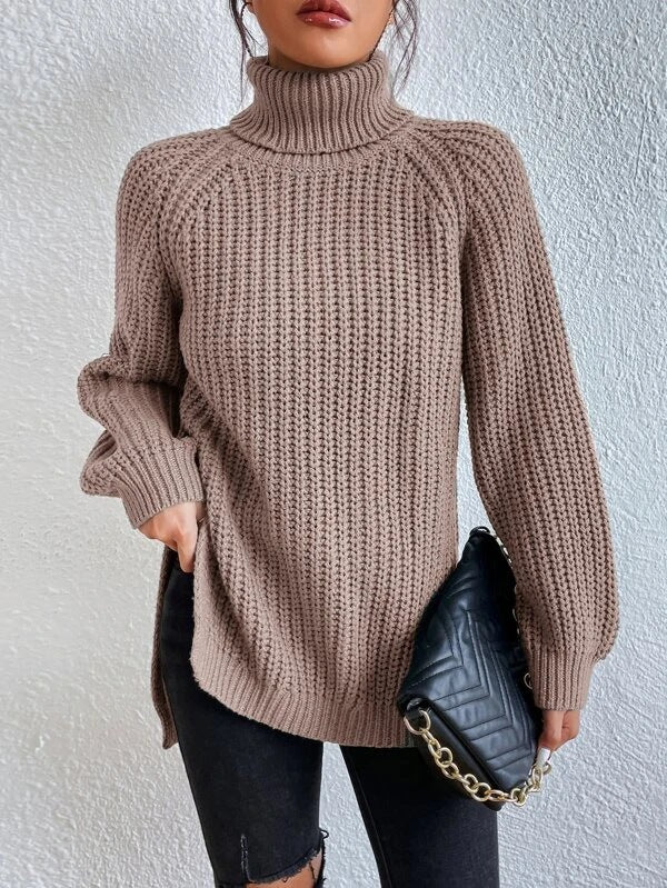 Edith | Warm Ribbed Turtleneck Sweater