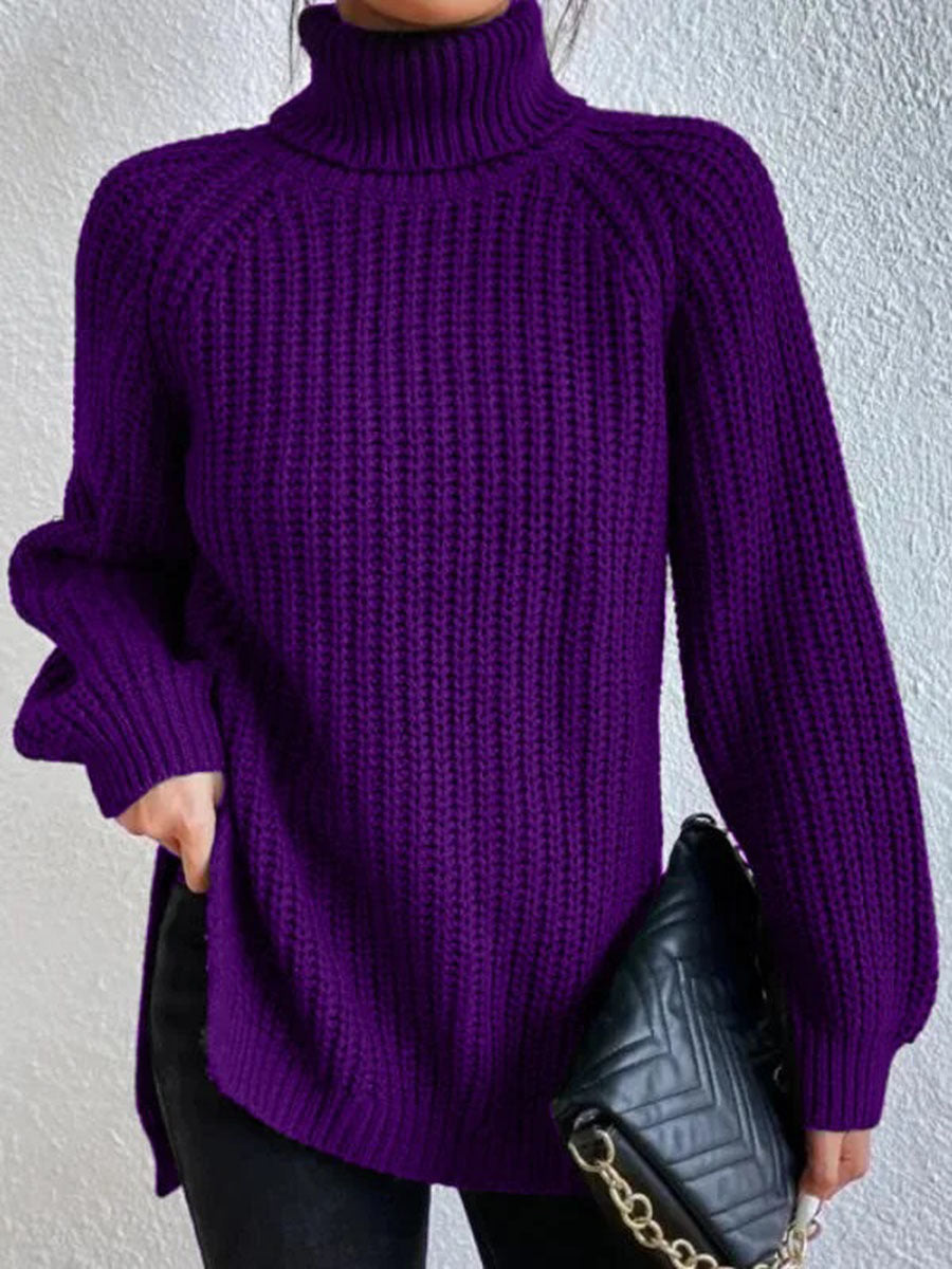 Edith | Warm Ribbed Turtleneck Sweater