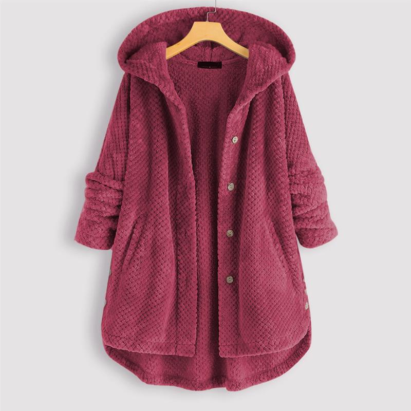 Janie | Cozy Button Fleece Coat