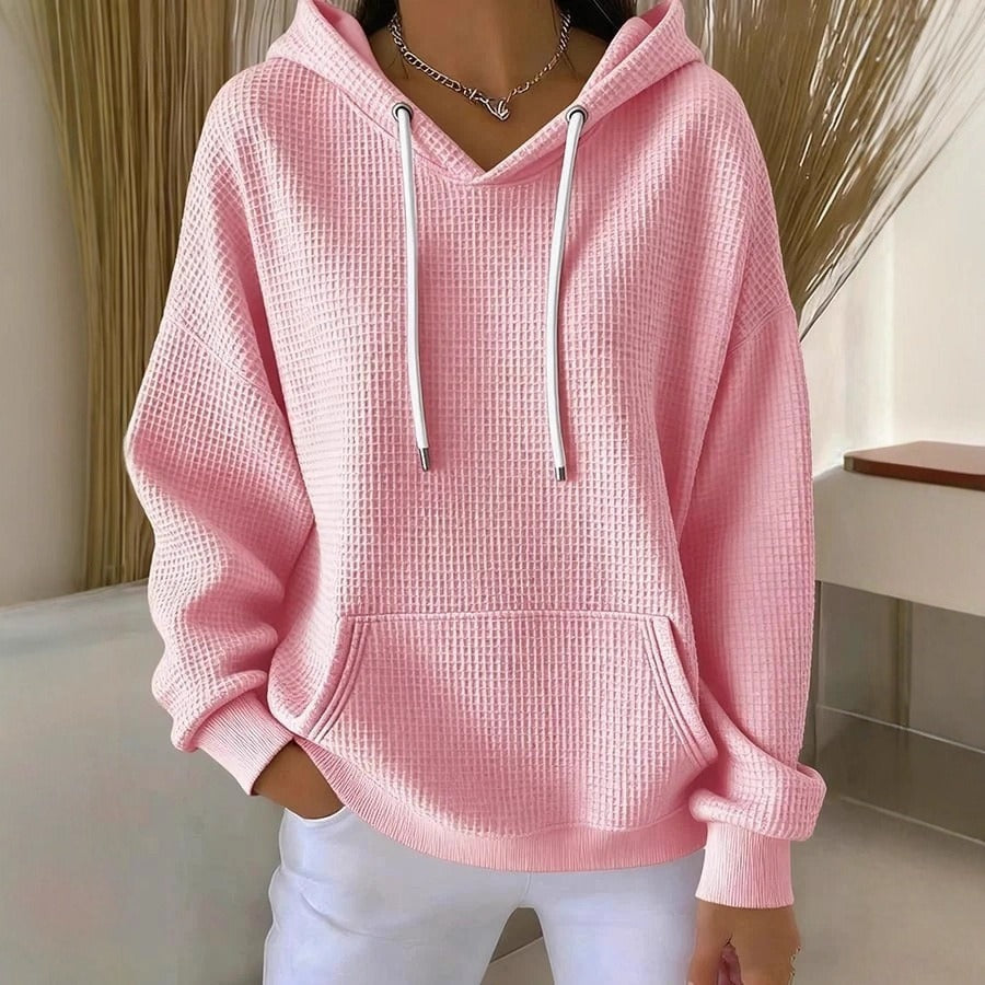 Maria | Waffle-Knit Cozy Hoodie