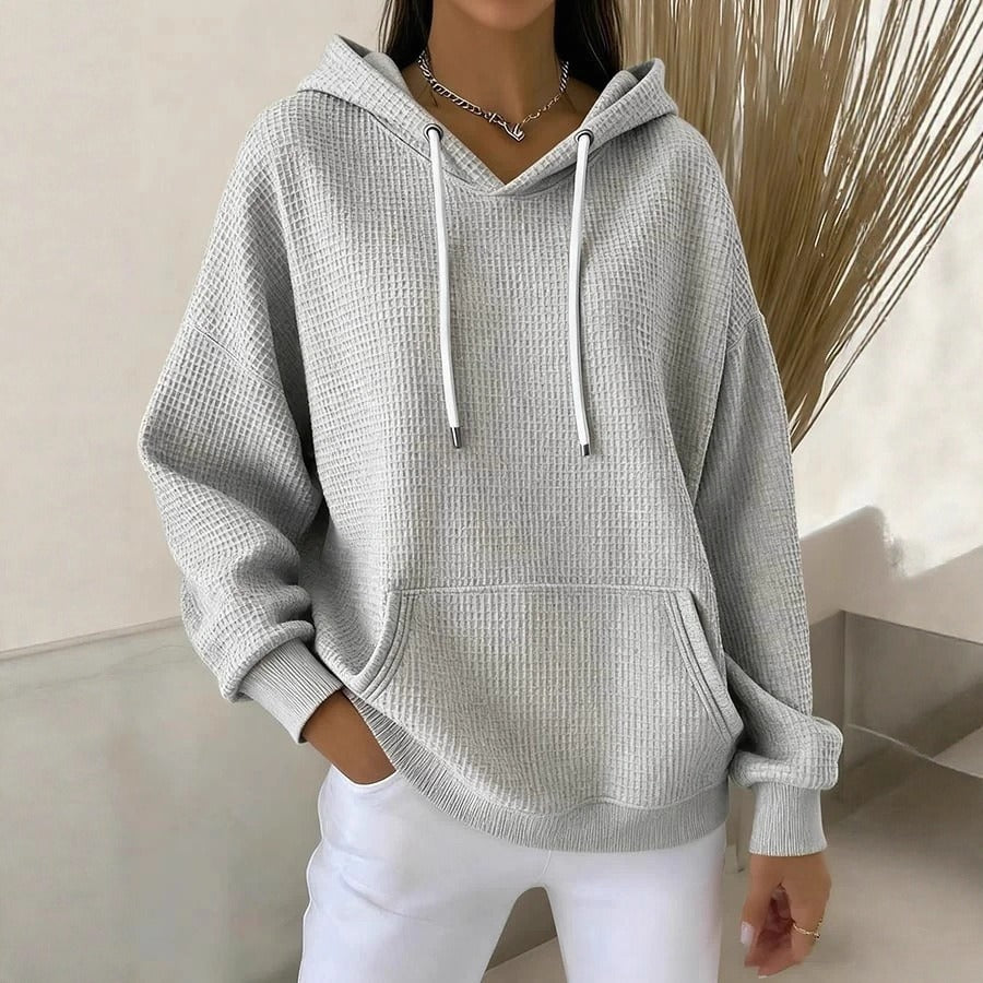 Maria | Waffle-Knit Cozy Hoodie