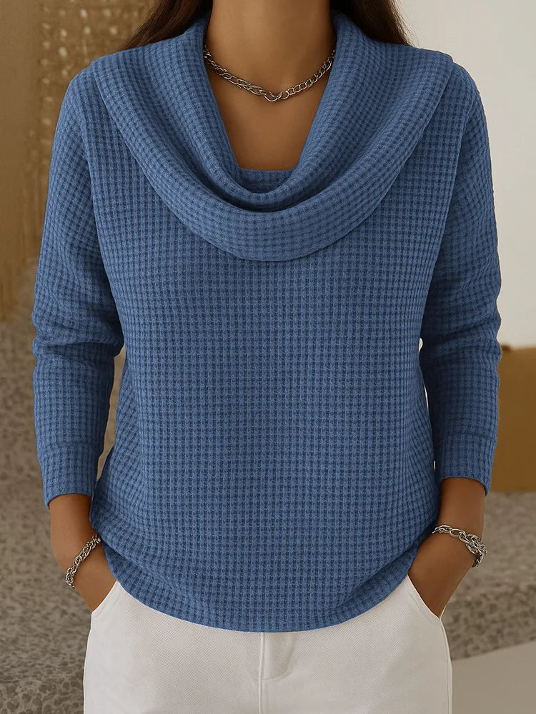Claire | Cozy Cowl-Neck Knit Top