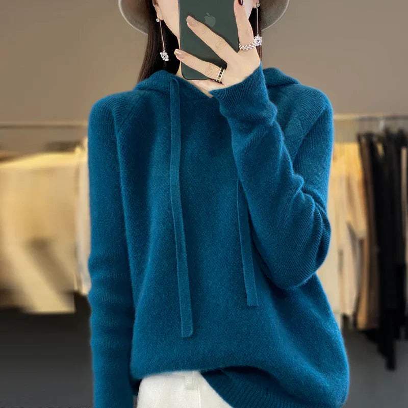Hannah | Cozy Merino Hooded Knit