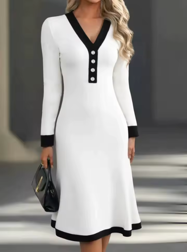 Cindy | Elegant Long-Sleeve Dress
