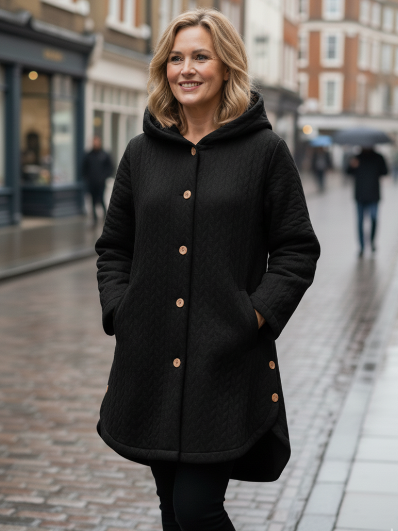 Maria | Quilted Hooded Coat
