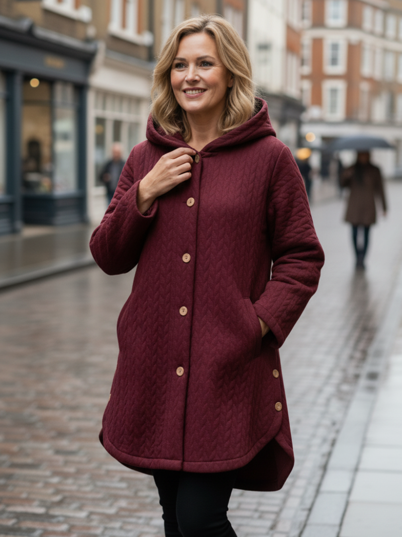 Maria | Quilted Hooded Coat