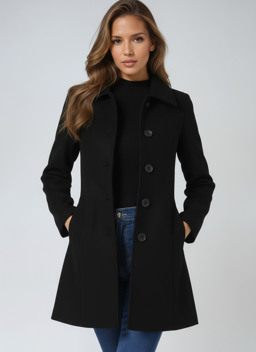 Celeste | Single Breasted Winter Trench Coat