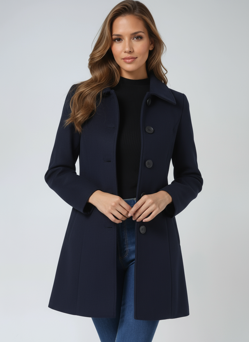Celeste | Single Breasted Winter Trench Coat