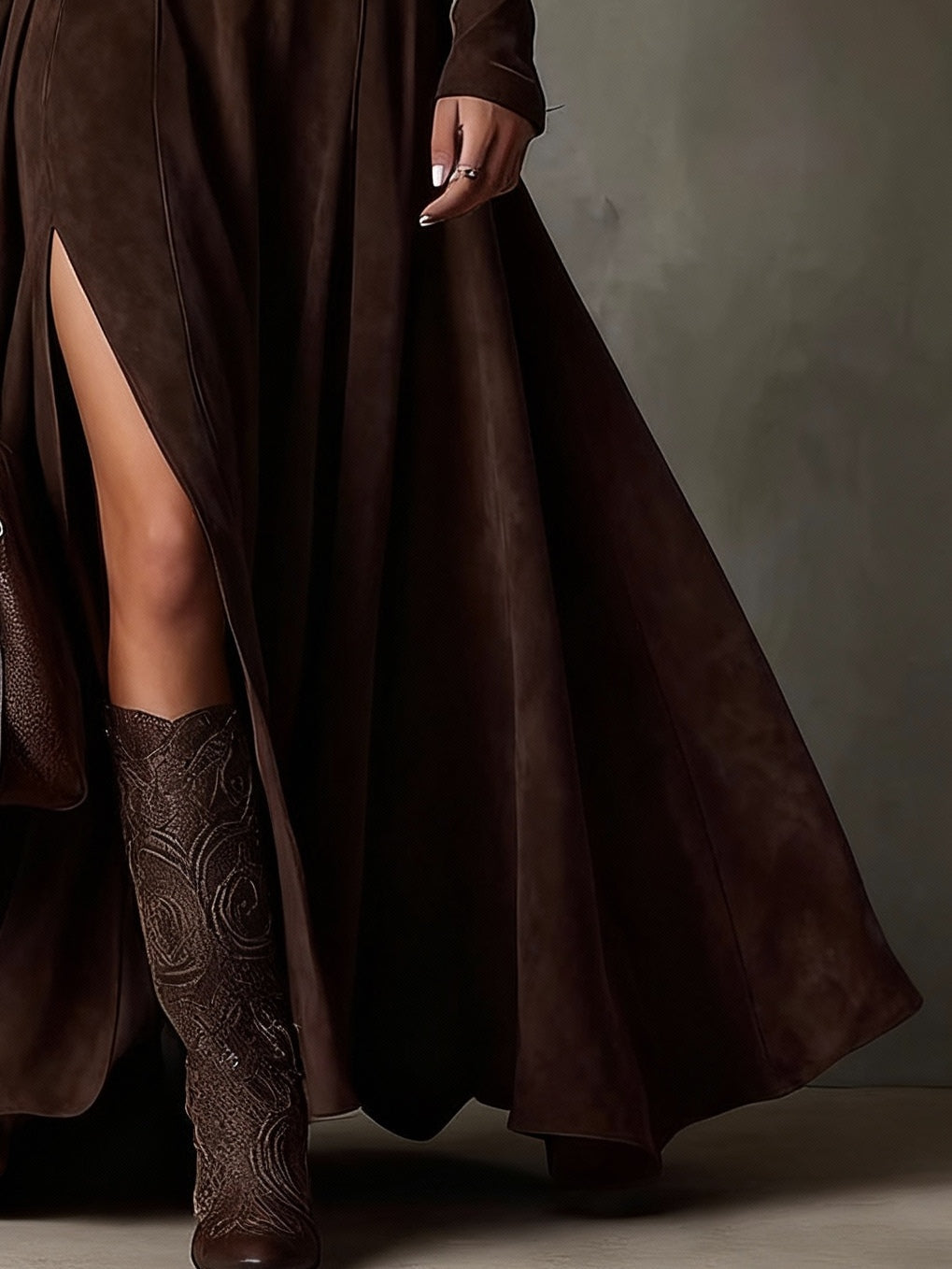Dark Brown Maxi Dress