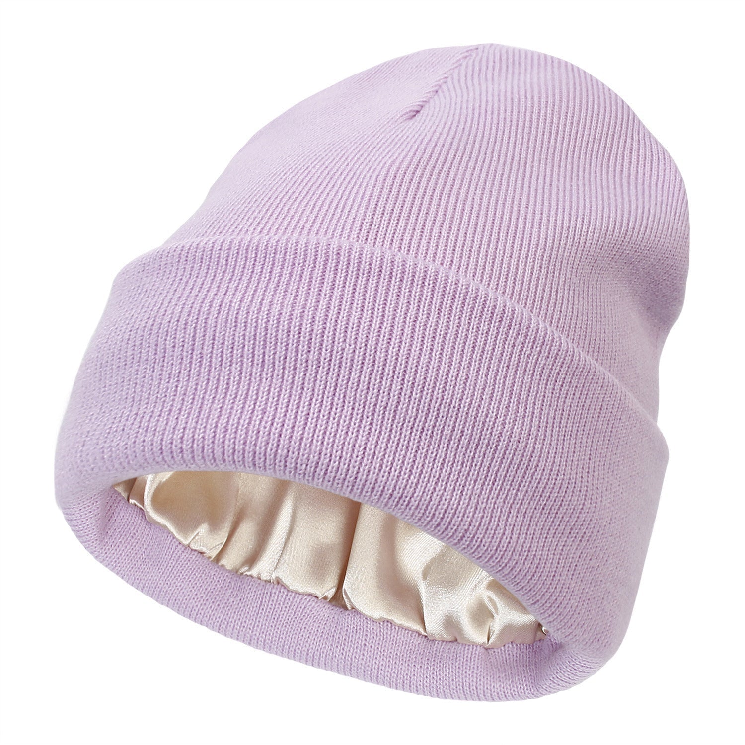Elegant Winter Satin-Lined Beanie