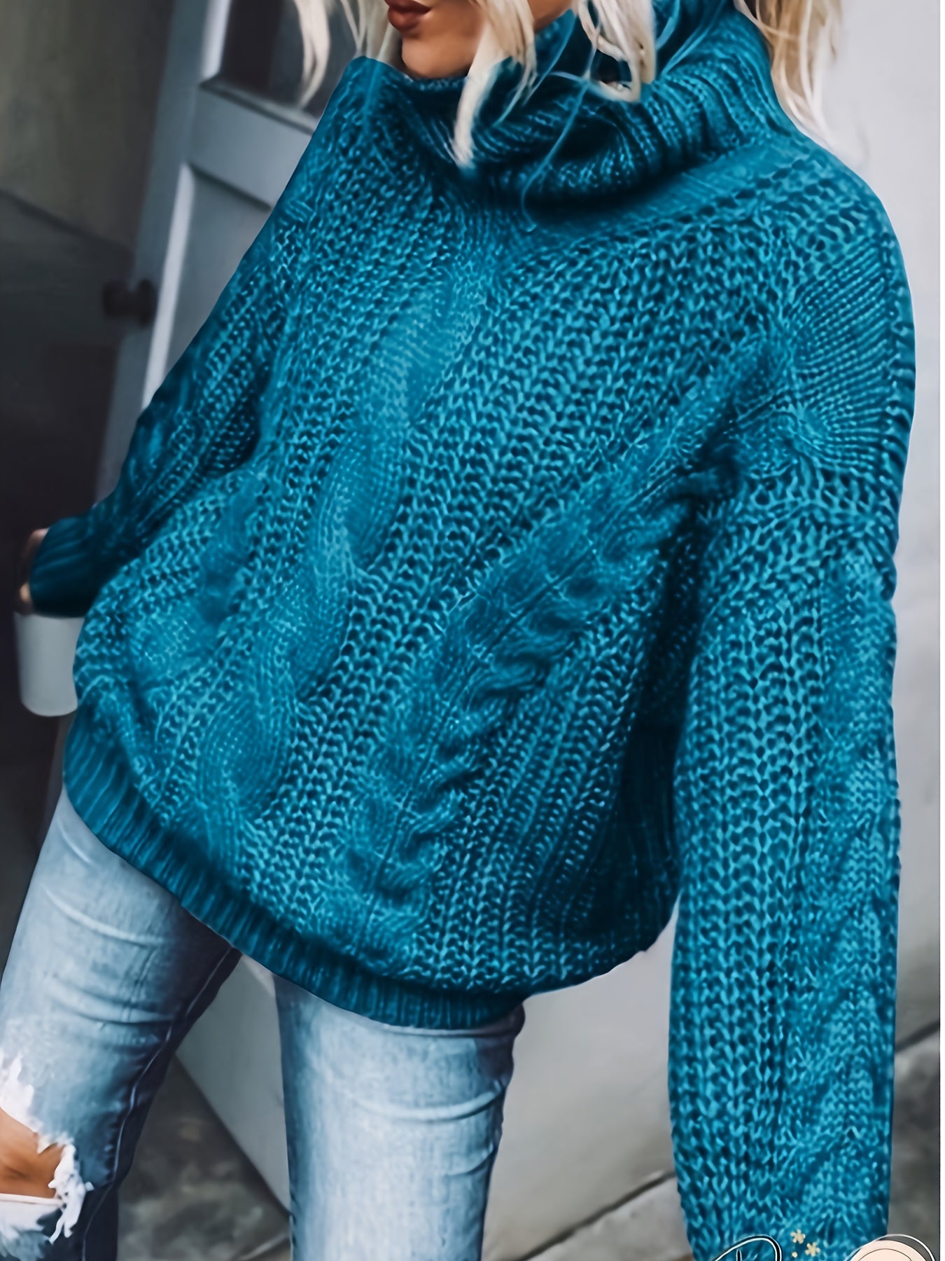 Elaine | Cozy Cable-Knit Turtleneck