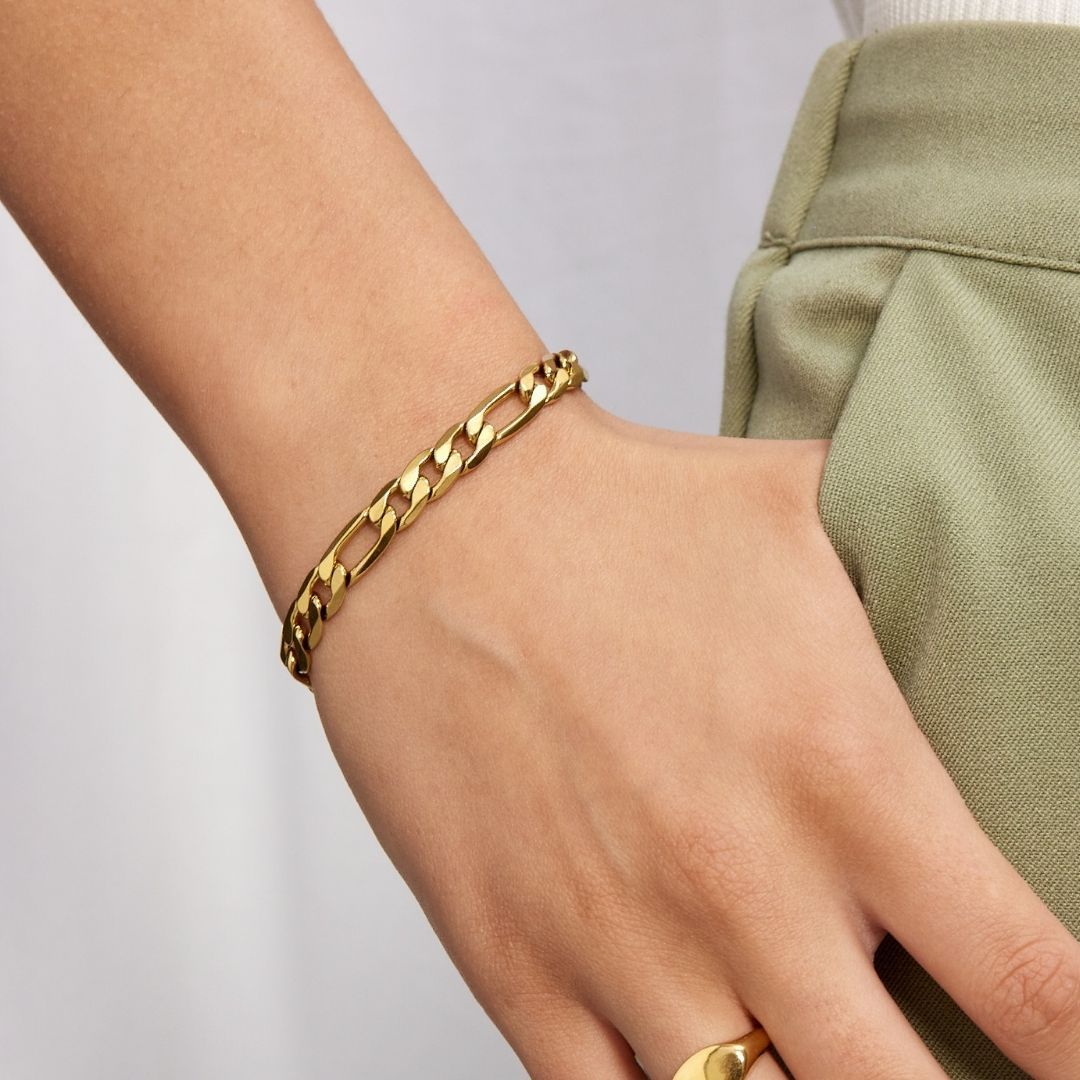 Gigi Bracelet – 7mm 18K Gold-Plated Elegance