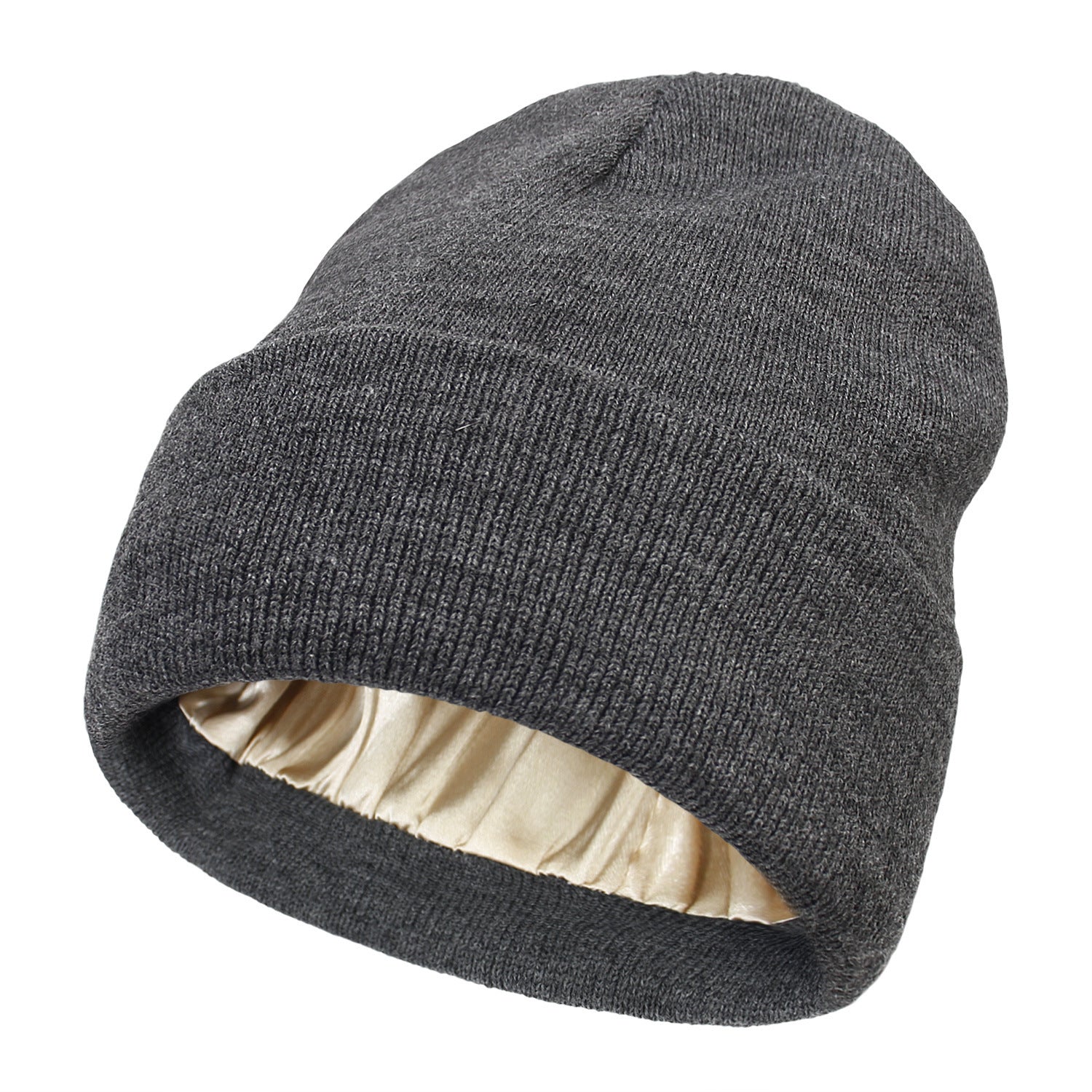 Elegant Winter Satin-Lined Beanie