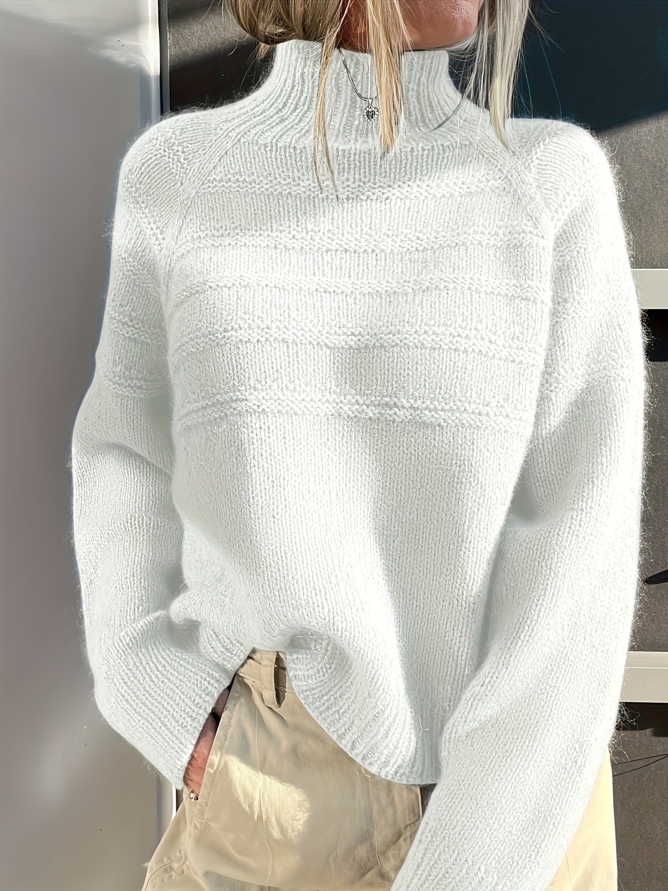 Diane | Cozy High-Neck Knit Sweater
