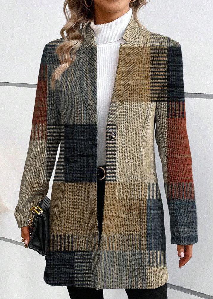 Marcia | Classic Plaid Wool Blazer