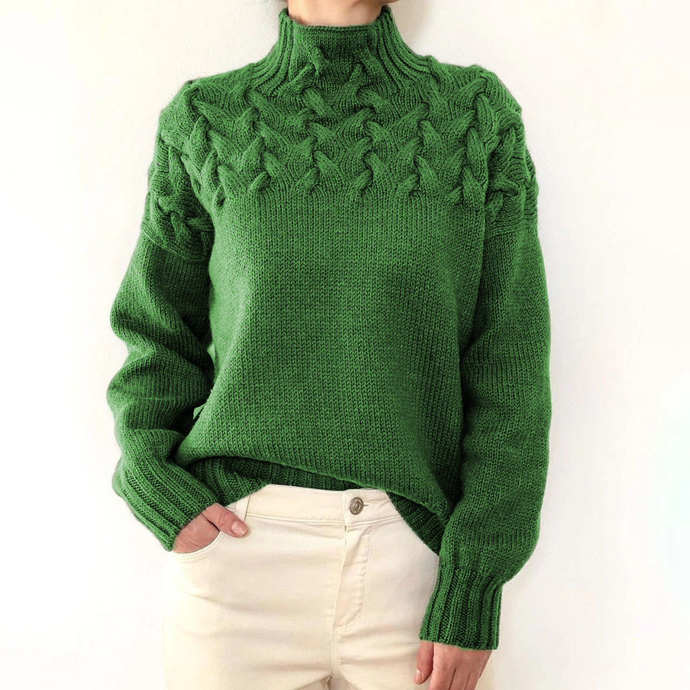 Janet | Cozy Turtleneck Knit Sweater