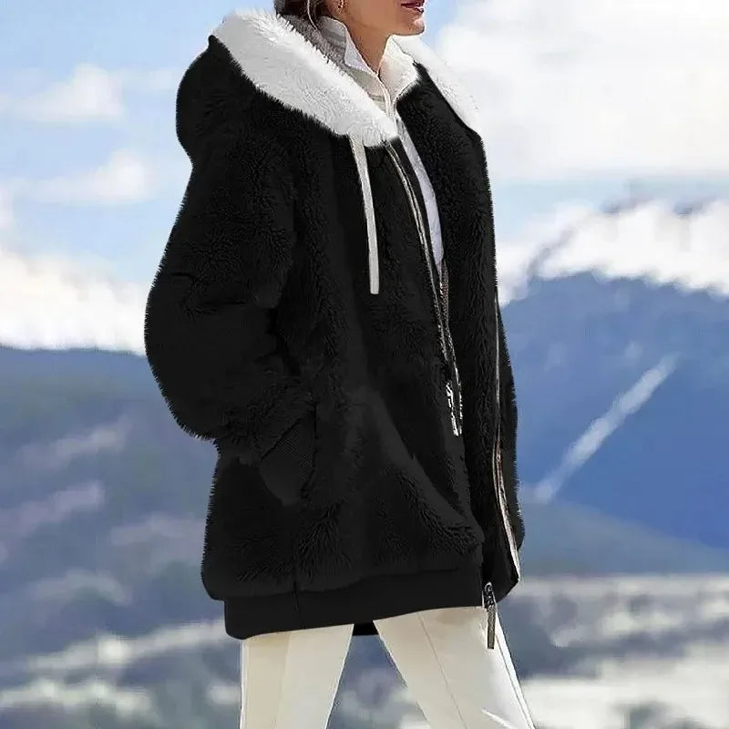 Aubrey | Ultra-Soft Sherpa Hooded Coat