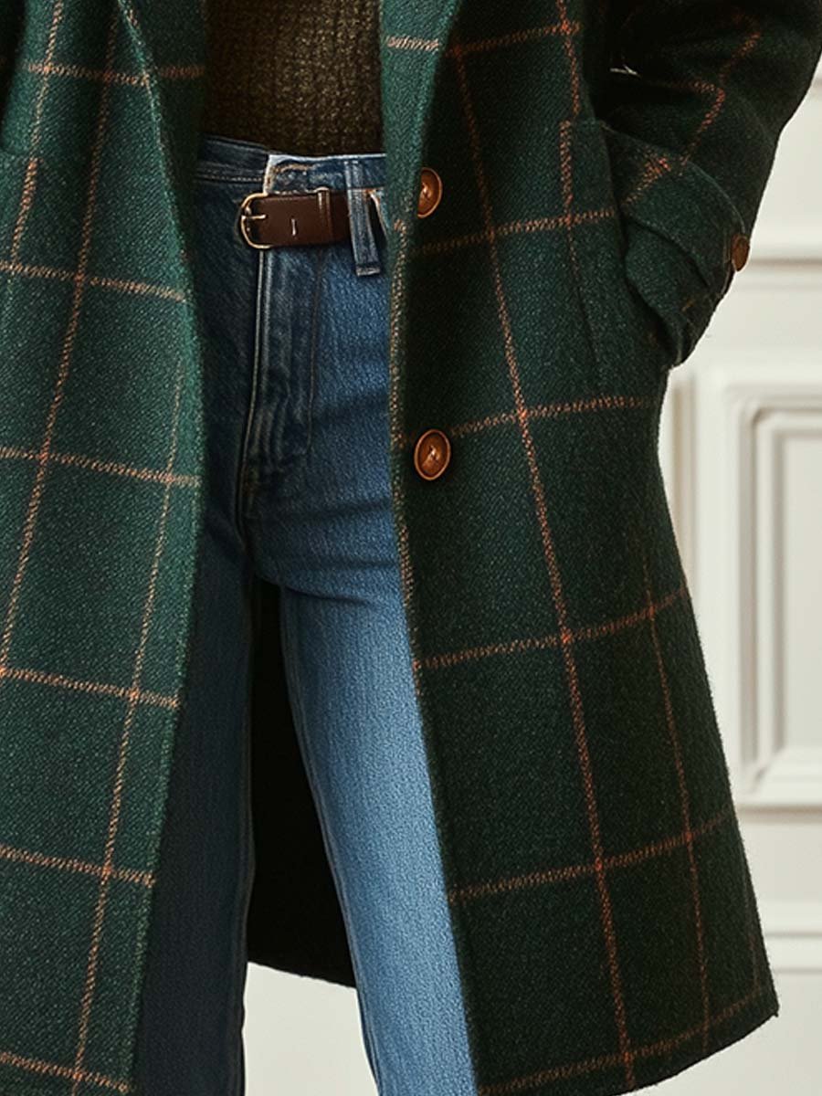 Catherina | Classic Plaid Coat