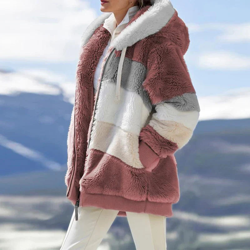 Aubrey | Ultra-Soft Sherpa Hooded Coat