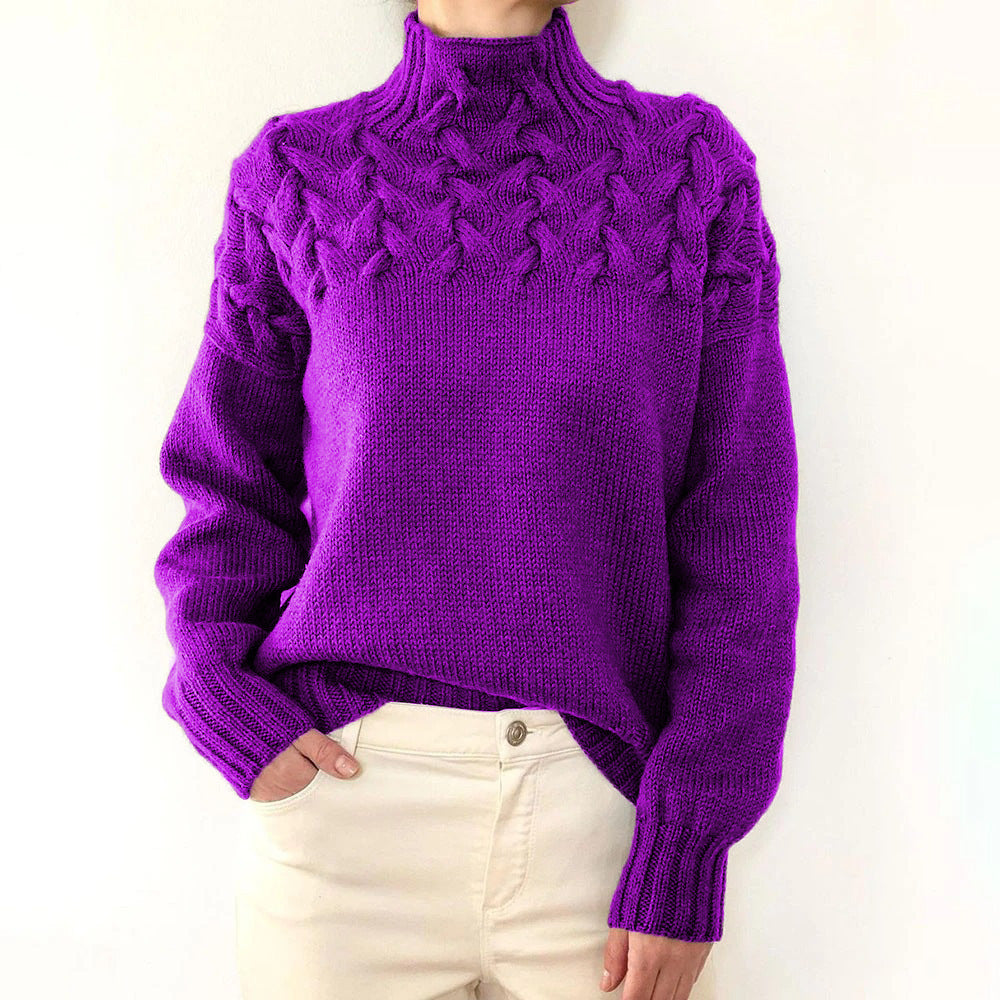 Janet | Cozy Turtleneck Knit Sweater