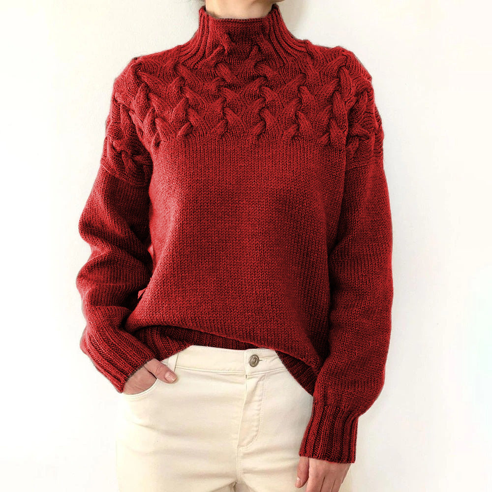 Janet | Cozy Turtleneck Knit Sweater