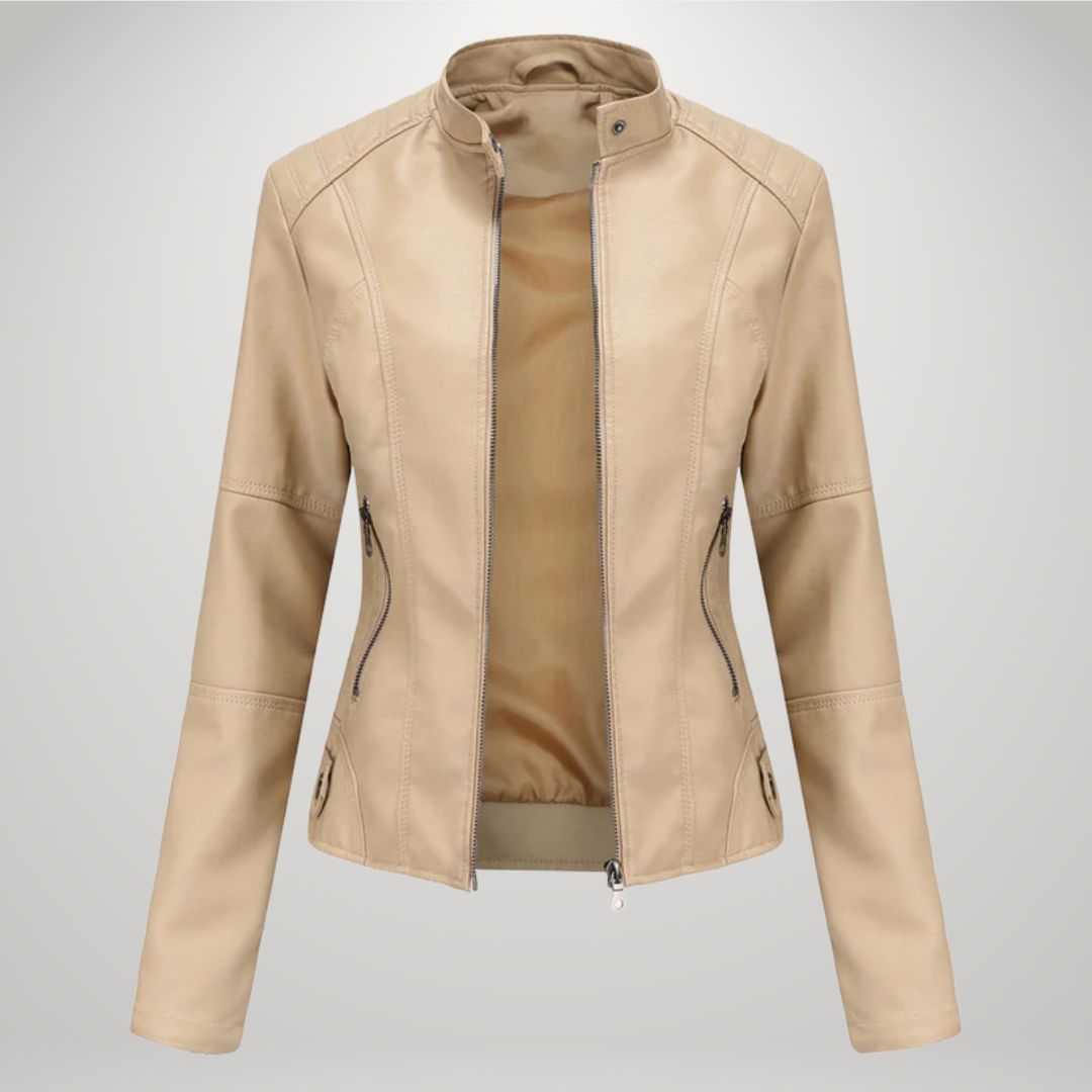 Lessy | Sleek Faux Leather Jacket