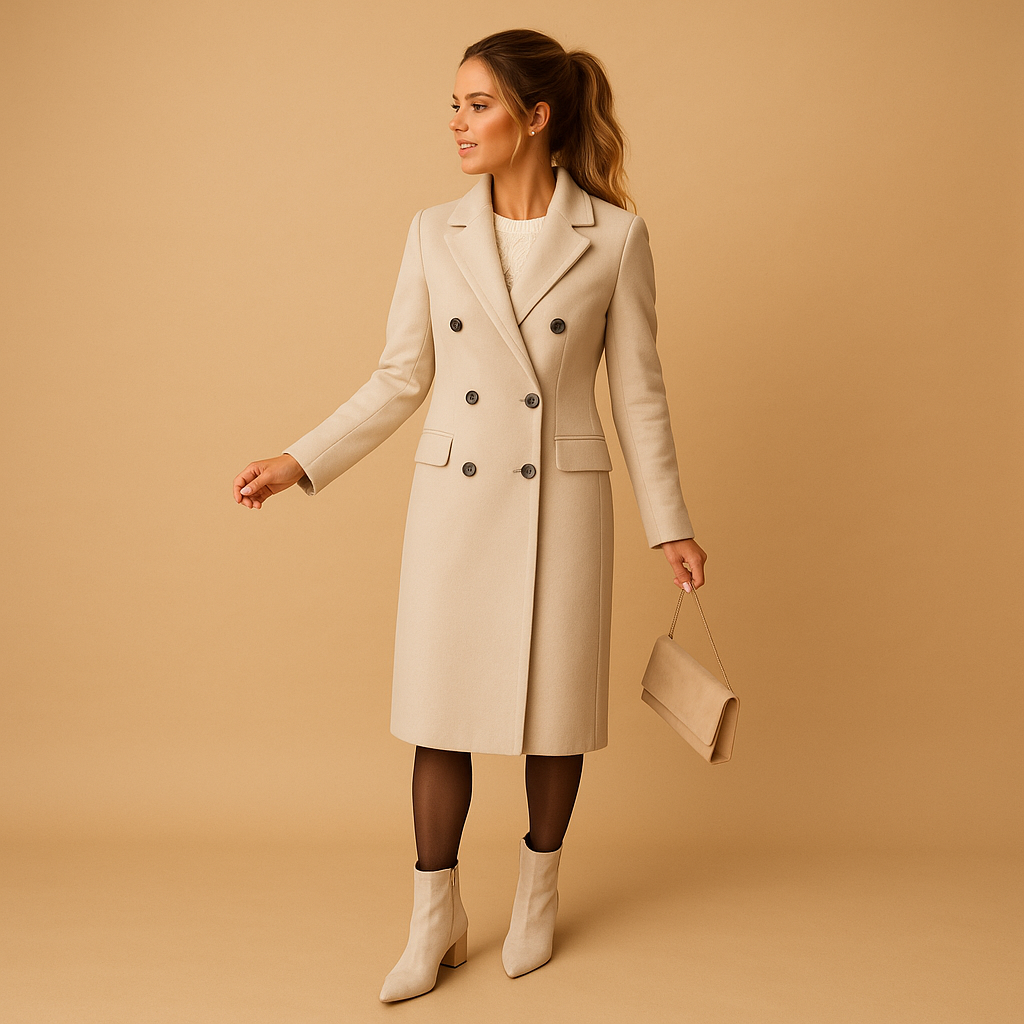 Evelyn | Classic Long Wool Coat