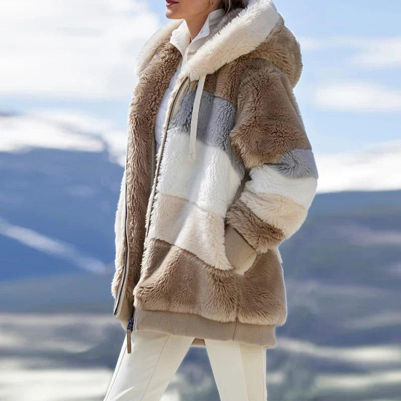 Aubrey | Ultra-Soft Sherpa Hooded Coat