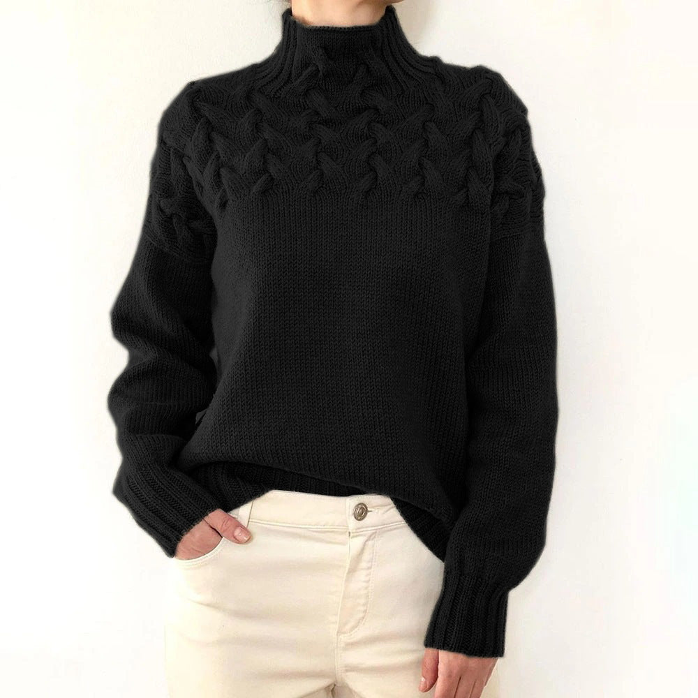 Janet | Cozy Turtleneck Knit Sweater